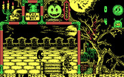 Toi Acid Game for IBM PC/Compatibles - Starting the haunted house level.