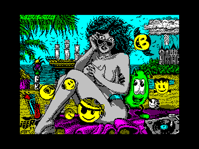 Toi Acid Game ZX Spectrum Screenshot: Loading screen.