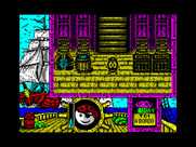 Toi Acid Game for ZX Spectrum - The lower deck of the ship.