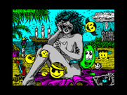 Toi Acid Game for ZX Spectrum - Loading screen.