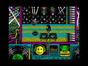 Toi Acid Game for ZX Spectrum - The second floor of the disco.