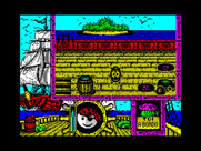 Toi Acid Game for ZX Spectrum - There's a staircase to the left to head down...
