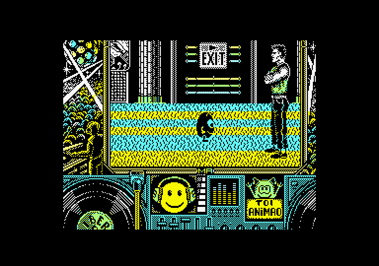 Toi Acid Game Amstrad CPC Screenshot: Game start.