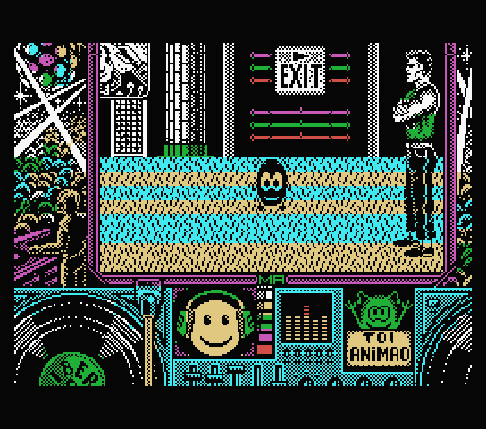 Toi Acid Game MSX Screenshot: Game start.