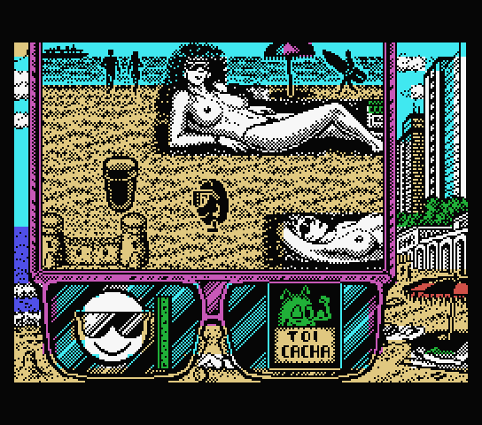 Toi Acid Game MSX Screenshot: Reached a dead end...