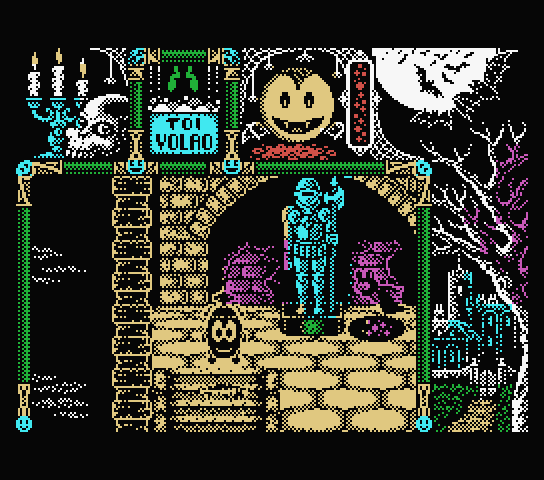 Toi Acid Game MSX Screenshot: Another staircase to head down further...