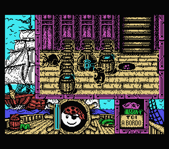 Toi Acid Game MSX Screenshot: A dead end...