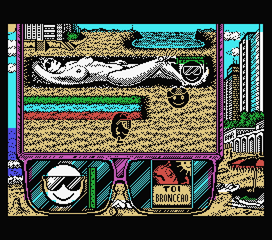 Toi Acid Game MSX Screenshot: Exploring some more...