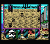 Toi Acid Game for MSX - Starting out at the beach.