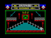 Fantasy World Dizzy for ZX Spectrum - Welcome to The Entrance Hall.