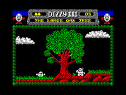 Fantasy World Dizzy for ZX Spectrum - The large oak tree.