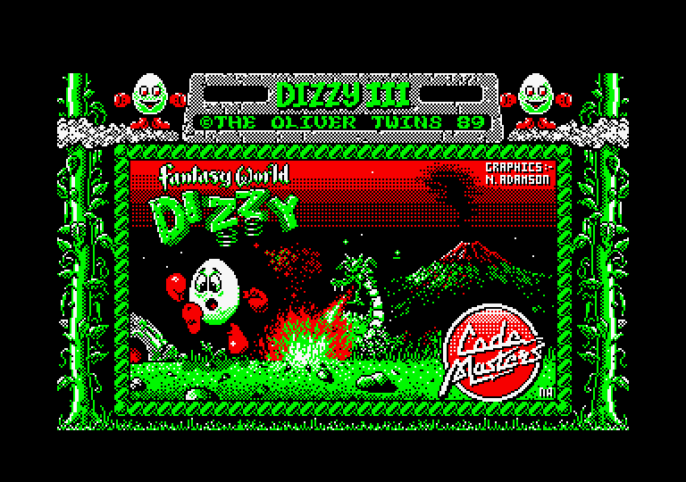 Fantasy World Dizzy Amstrad CPC Screenshot: Loading screen.