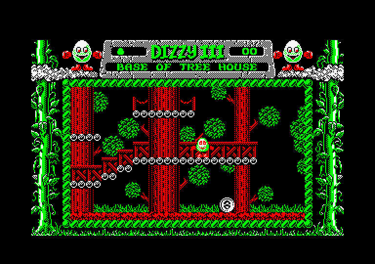 Fantasy World Dizzy Amstrad CPC Screenshot: I found a coin!