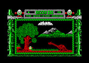 Fantasy World Dizzy for Amstrad CPC - A dragon! Is it dangerous?