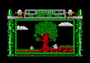 Fantasy World Dizzy for Amstrad CPC - One of the Yolkfolk sitting beneath a tree...