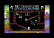 Fantasy World Dizzy for Commodore 64 - The castle staircase...