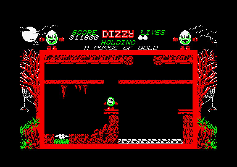 Dizzy: The Ultimate Cartoon Adventure Amstrad CPC Screenshot: A dead end?