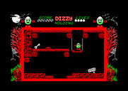 Dizzy: The Ultimate Cartoon Adventure for Amstrad CPC - A key! That looks useful...