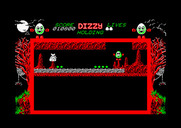 Dizzy: The Ultimate Cartoon Adventure for Amstrad CPC - Looks like a bag of gold...if I can reach it!