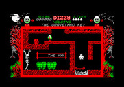 Dizzy: The Ultimate Cartoon Adventure for Amstrad CPC - A ghost approaches...be careful, don't touch it!
