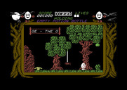 Dizzy: The Ultimate Cartoon Adventure for Commodore 64 - Watch out for spiders and falling apples...