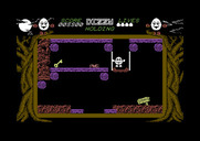 Dizzy: The Ultimate Cartoon Adventure for Commodore 64 - The platform lowers...and I found a key!