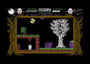 Dizzy: The Ultimate Cartoon Adventure for Commodore 64 - Entering an underground area...
