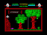 Dizzy: The Ultimate Cartoon Adventure for ZX Spectrum - Watch out for the spider...