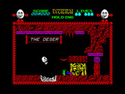 Dizzy: The Ultimate Cartoon Adventure for ZX Spectrum - Jumping over that ditch...