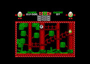Treasure Island Dizzy for Amstrad CPC - Jump from platform to platform to reach the coins.