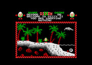 Treasure Island Dizzy for Amstrad CPC - The game begins on this beach.