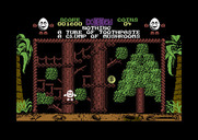 Treasure Island Dizzy for Commodore 64 - A coin up in the trees!