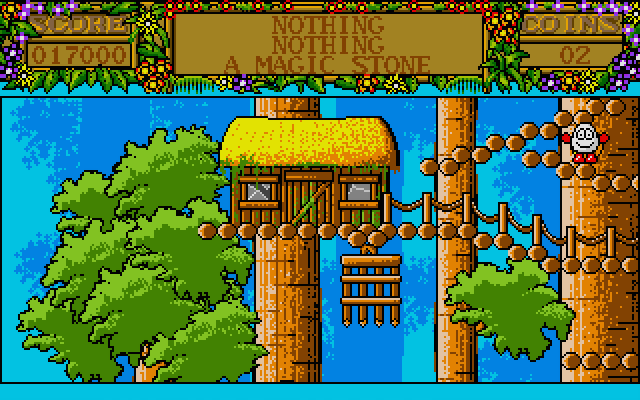 Treasure Island Dizzy Atari ST Screenshot: Another house...but I can't reach it on this path.