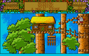 Treasure Island Dizzy for Atari ST - Another house...but I can't reach it on this path.