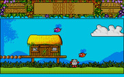Treasure Island Dizzy for Atari ST - Entering the treehouse complex.