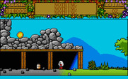 Treasure Island Dizzy for Atari ST - Entering a blast zone...