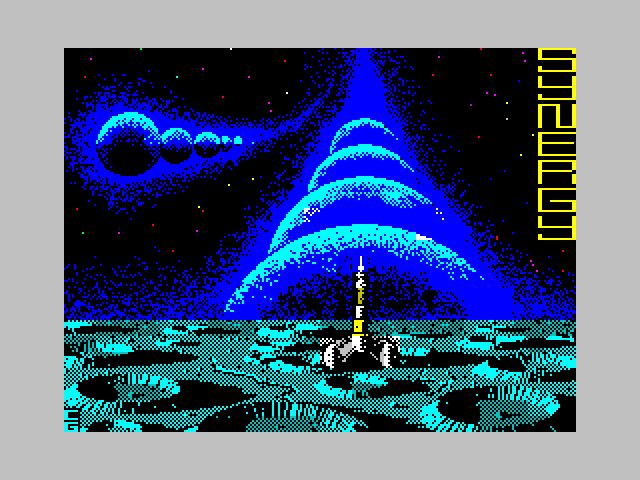 Solar Empire ZX Spectrum Screenshot: Loading screen.