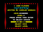 Solar Empire for ZX Spectrum - Main menu.