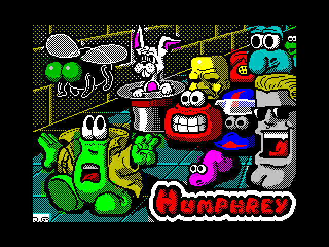 Humphrey ZX Spectrum Screenshot: Loading screen.