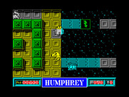 Humphrey for ZX Spectrum - Turn all of the tiles to yellow...