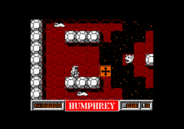 Humphrey Amstrad CPC Screenshot: Level 2 start.