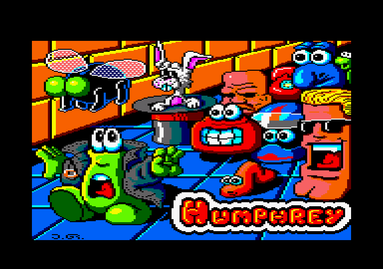 Humphrey Amstrad CPC Screenshot: Loading screen.