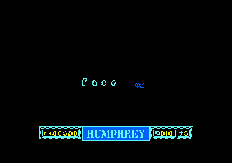 Humphrey Amstrad CPC Screenshot: On to level 2...