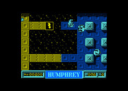 Humphrey for Amstrad CPC - Jump over gaps to reach new areas.