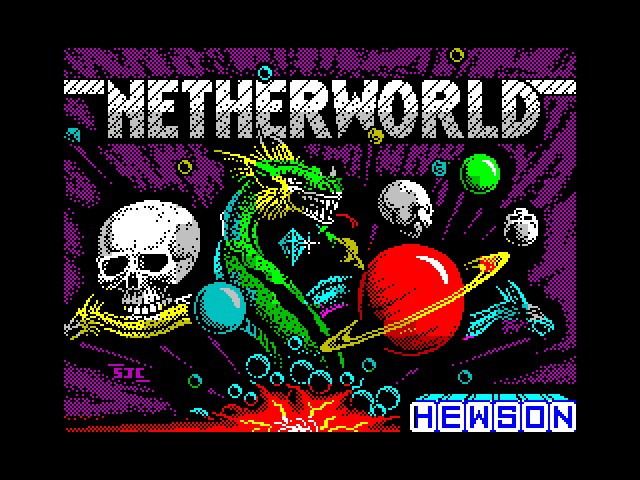Netherworld ZX Spectrum Screenshot: Loading screen.