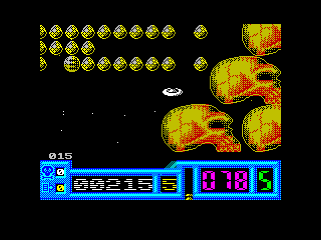 Netherworld ZX Spectrum Screenshot: Skulls create a dead end...