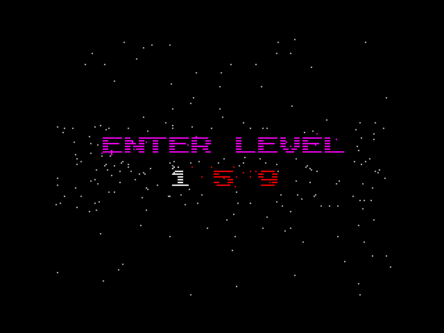 Netherworld ZX Spectrum Screenshot: Enter starting level...