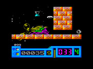 Netherworld for ZX Spectrum - Ooh, a diamond! I think I can reach it if I'm careful...