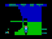 Super Bike TransAm for ZX Spectrum - The third stage has a lot of walls to avoid!