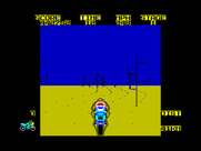Super Bike TransAm for ZX Spectrum - Don't crash into the poles...